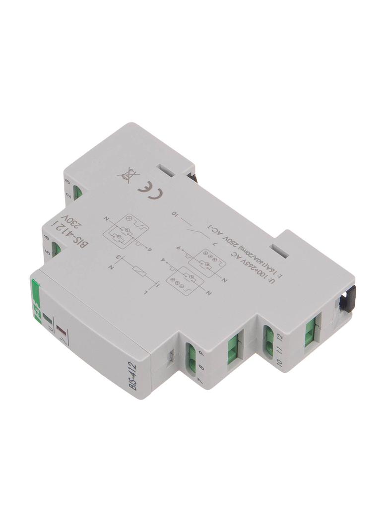 Przekaźnik bistabilny grupowy na szynę DIN z przekaźnikiem inrush 160A/20ms BIS-412-LED F&F