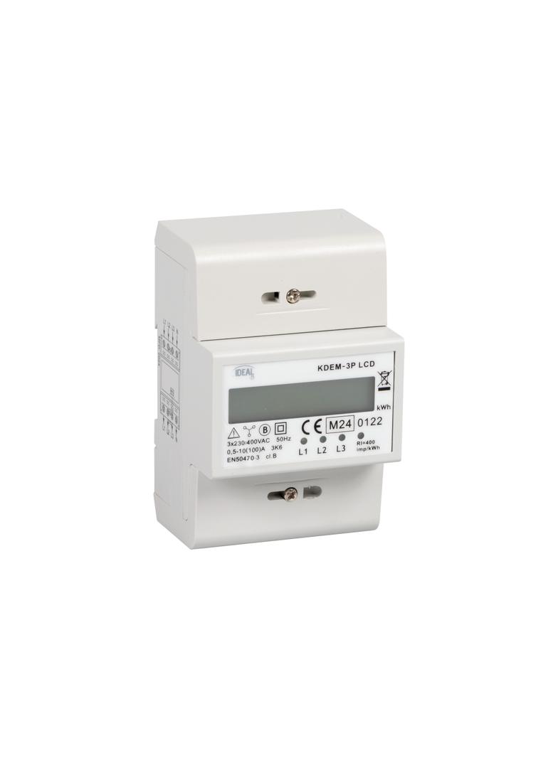 Licznik energii elektrycznej 100A 3x230/400V z wyświetlaczem KDEM-3P LCD 19344 KANLUX