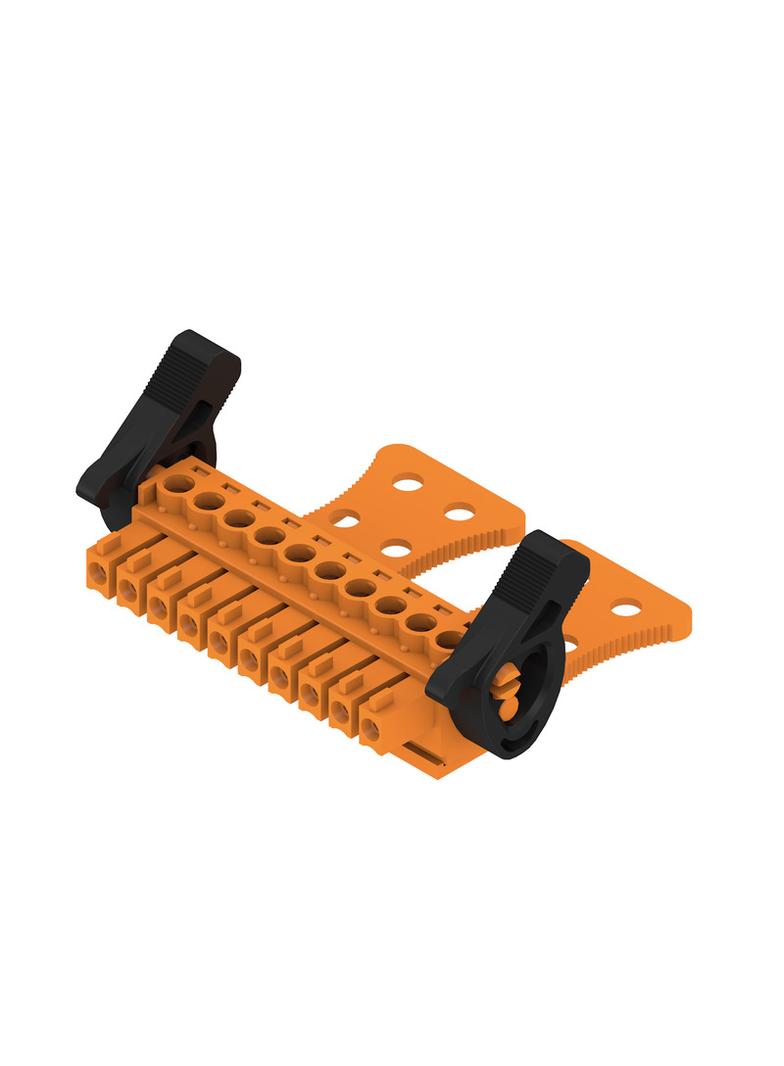 BCZ 3.81/10/180LRZE SN OR BX Wtyk PCB (złącze wiązki), 3.81 mm, Liczba biegunów: 10, Przyłącze z jarzmem /50szt./ 1236840000 WEIDMÜLLER