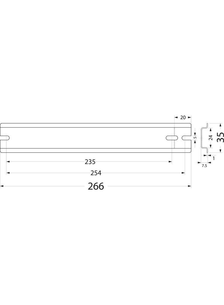 wspornik TH35 WTH17 33.266 OPATÓWEK