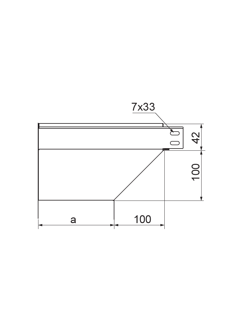 KRLBJ100H42 Kolanko redukcyjne lewe 1,0 mm