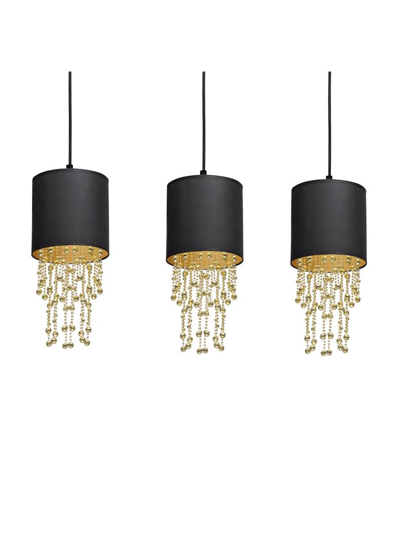lampa wisząca Almeria 3xE27 czarno/złota MLP64400 Milagro