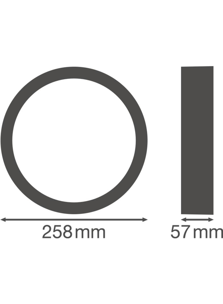 Osłona do opraw ściennych w kształcie pierścienia SURFACE BULKHEAD RING 250 BK
