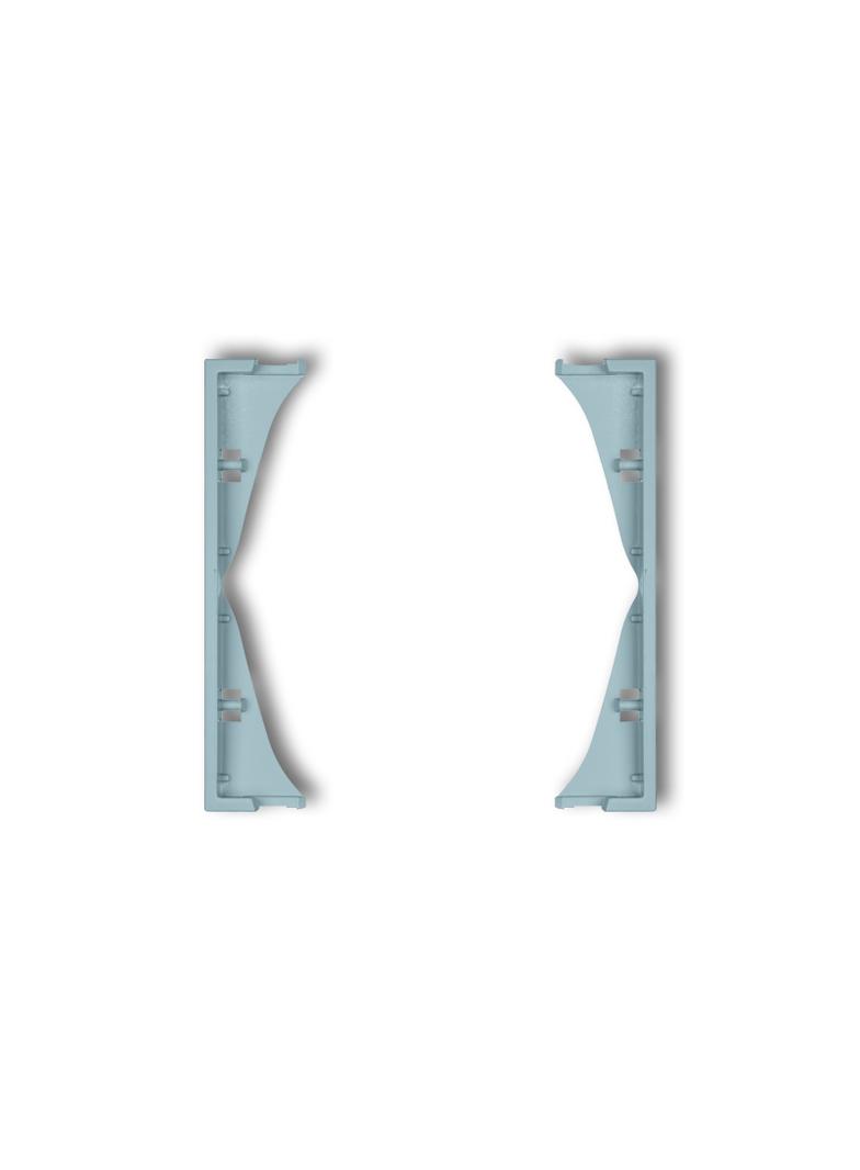 MINI Ramka pośrednia do gniazd podwójnych lazurowa