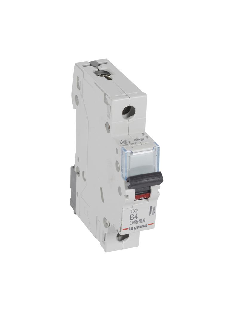 Wyłącznik Nadprądowy S 311 1P B4A 10000A TX3 404080 LEGRAND