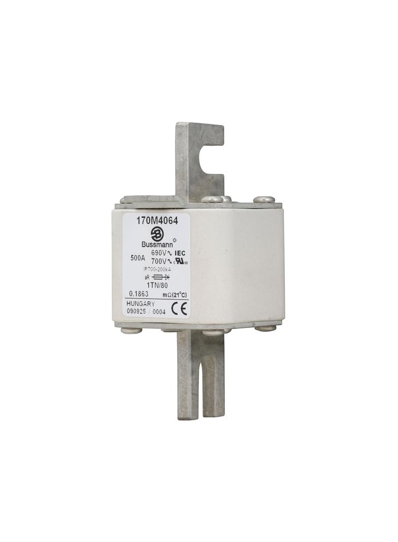 500A 690V 1TN/80 aR INDICATOR FUSE Wkładka szybka 500A AC 690V DIN 1 53x66x108 mm aR DIN 170M4064 EA