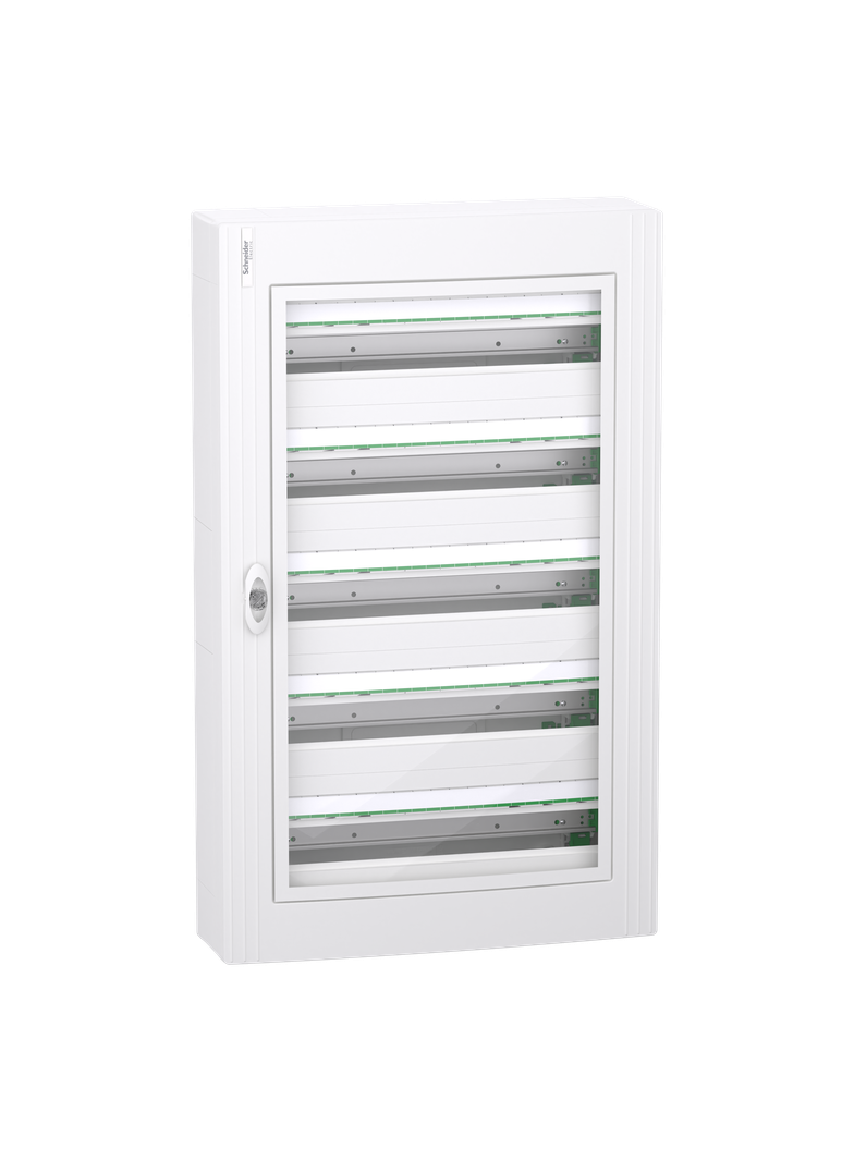 Obudowa PrismaSeT XS PSXS-5-24-NT-P natynkowa drzwi przezroczyste 5 rzędów 24 moduły w rzędzie LVSXR524 Schneider