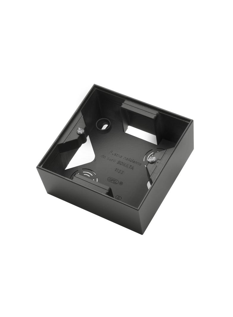 SONATA Puszka instalacyjna pojedyncza - kolor czarny metalik