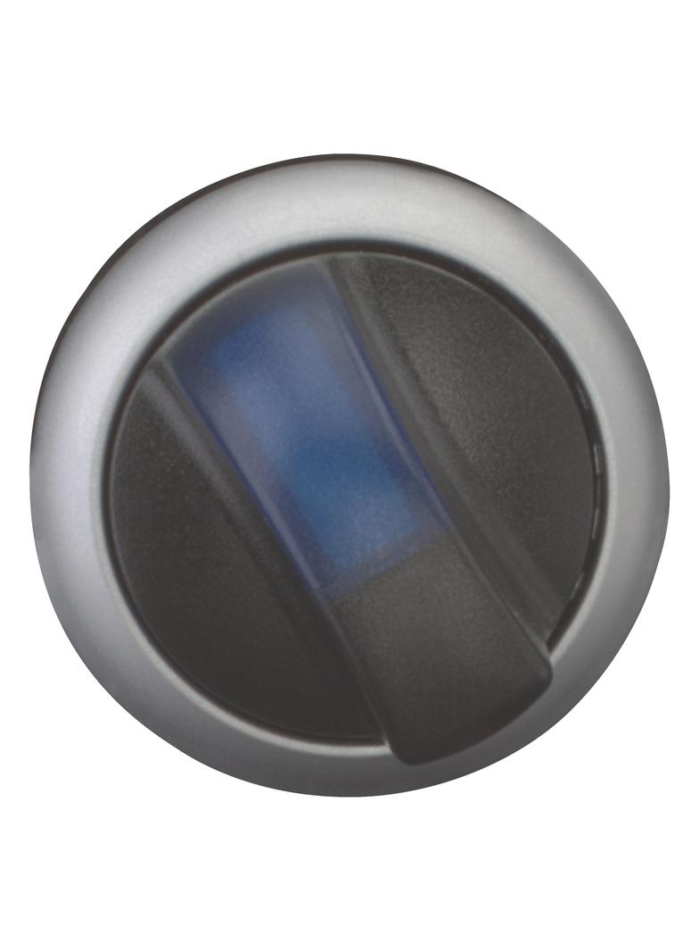 M22-WLKV-B Przełącznik 2 położeniowy niebieski bez samopowrotu i z możliwością podświetlenia 284397