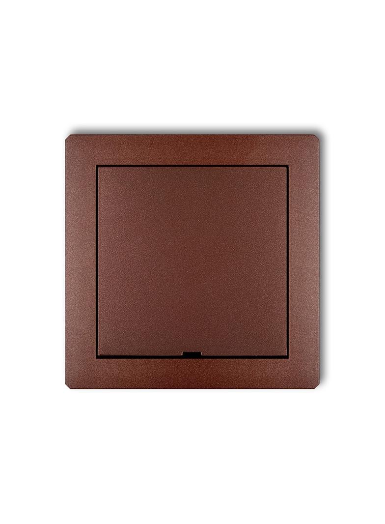 DECO Ramka pośrednia z zaślepką brązowy metalik