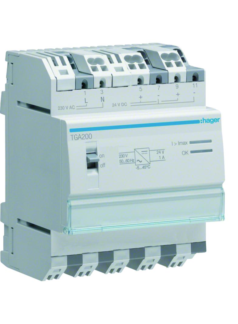 KNX e/s Zasilacz 24V DC 1A DMS 4 mod TGA200 HAGER