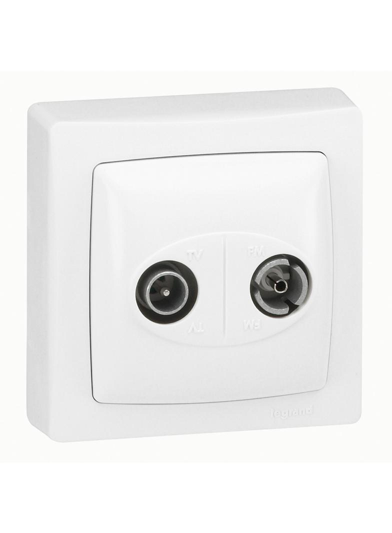 OTEO GNIAZDO TV-RD TYPU GWIAZDA BIAŁE KOMPLET, Legrand