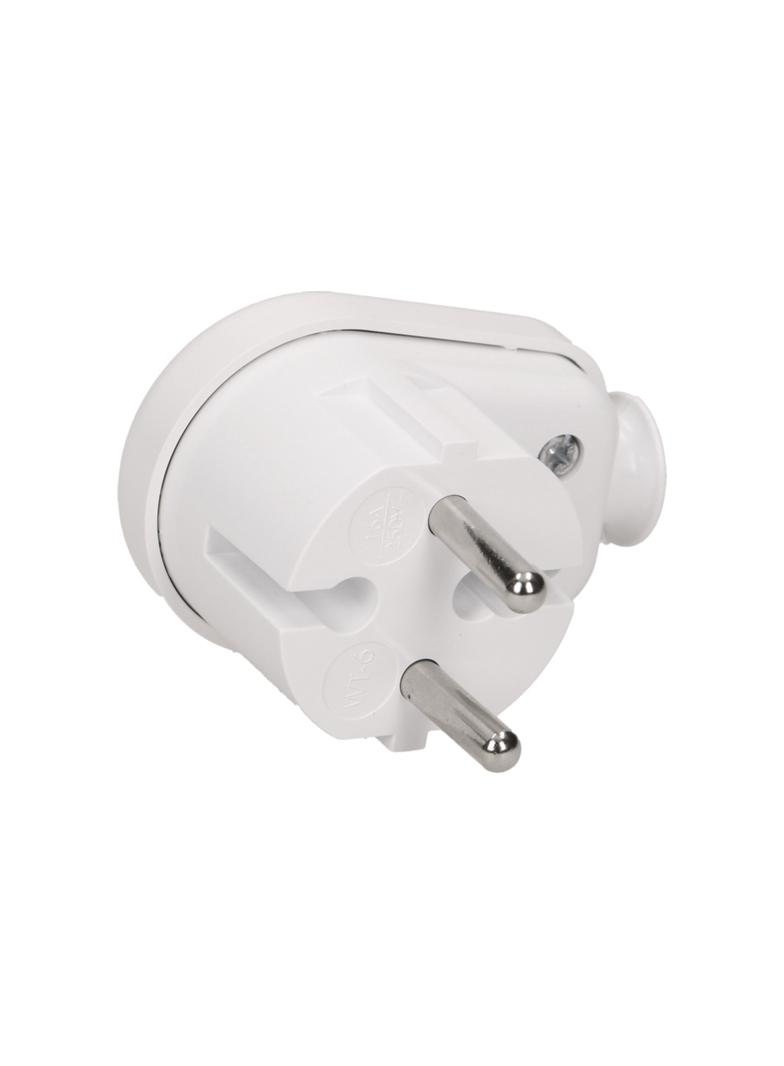 Wtyczka kątowa 2P 16A biały WT-16 K2/BIAŁY ORNO