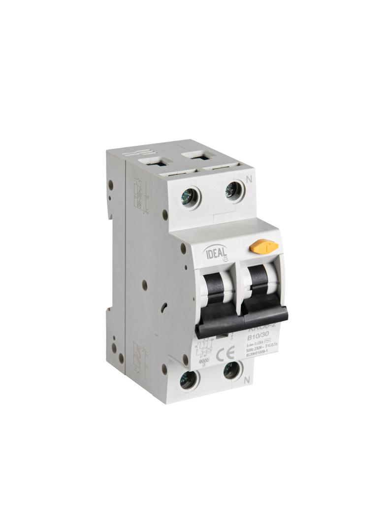 Wyłącznik różnicowonadprądowy 6kA 2P B10A 30mA typ AC KRO6-2/B10/30 IDEAL 23213 KANLUX