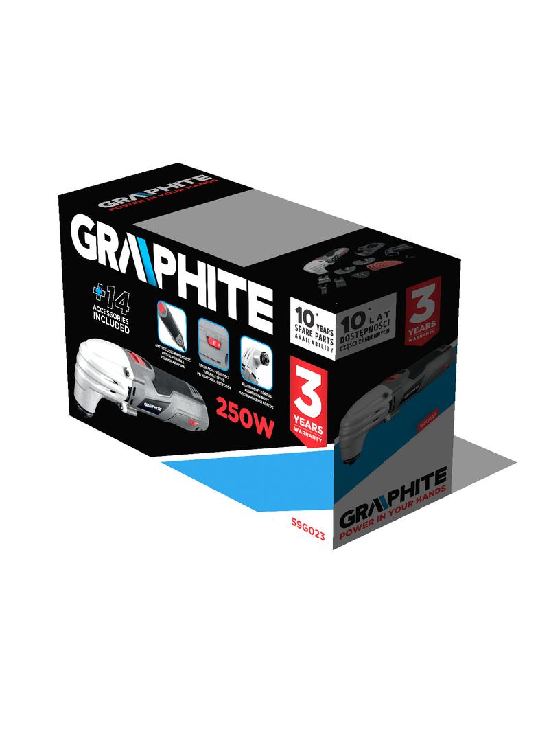 Urządzenie wielofunkcyjne 250W, ilość oscylacji 15000-21000 min?1, walizka