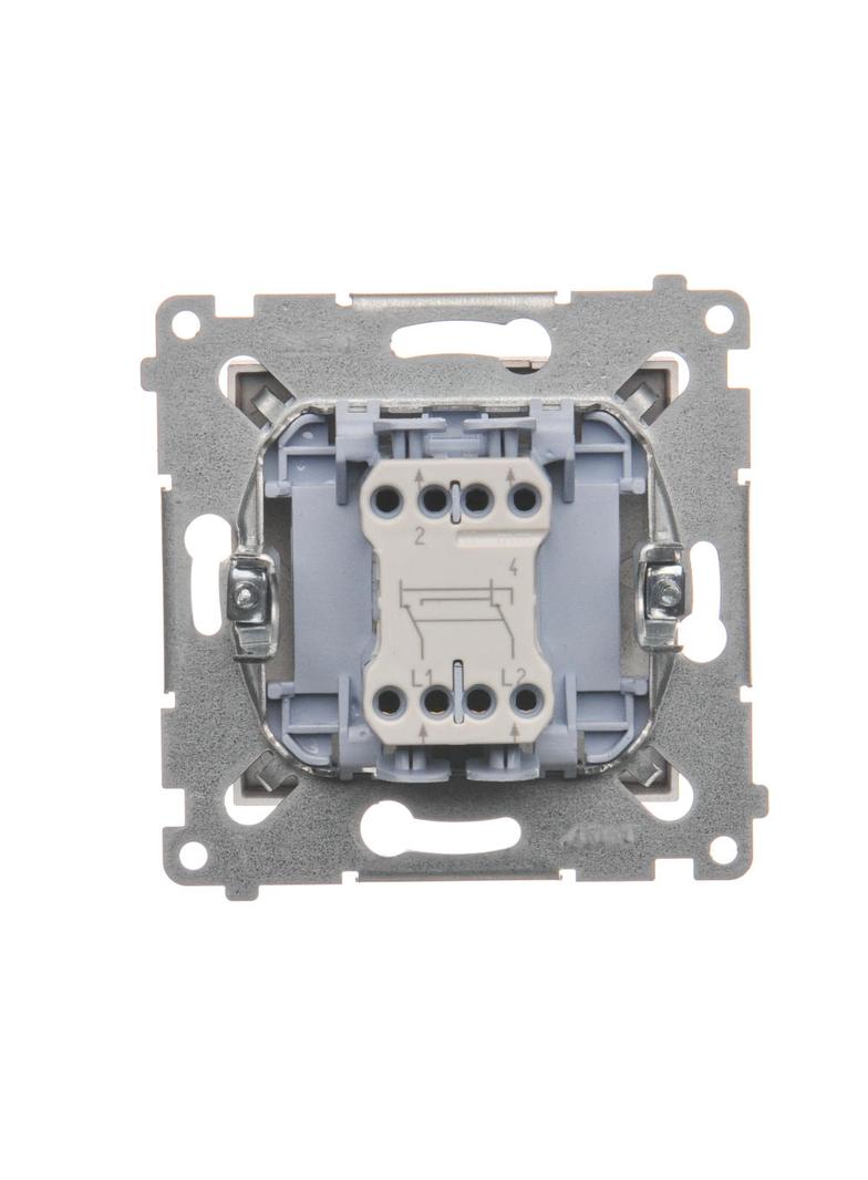 Simon 54 Łącznik krzyżowy 10A 250V szybkozłączka brąz mat DW7.01/46 KONTAKT