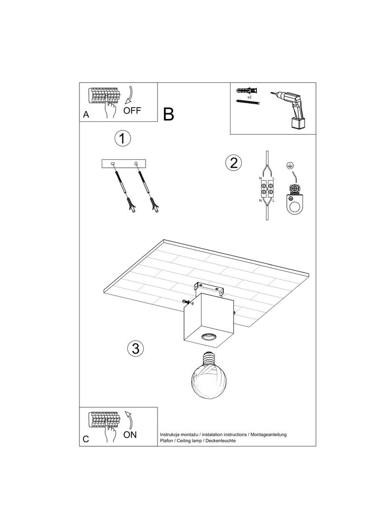 Sollux Plafon ARIZ naturalne drewno SL.0675