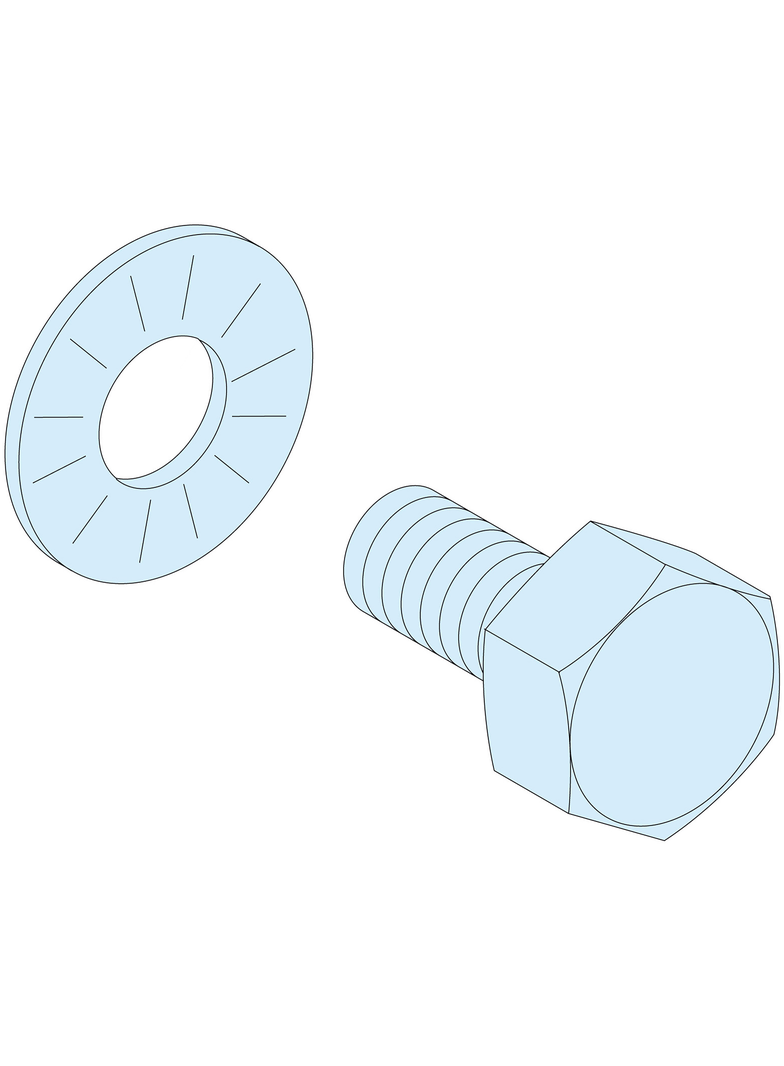 Rozdzielnice PrismaSet, zestaw śrub i podkłądek M6x16 40 sztuk