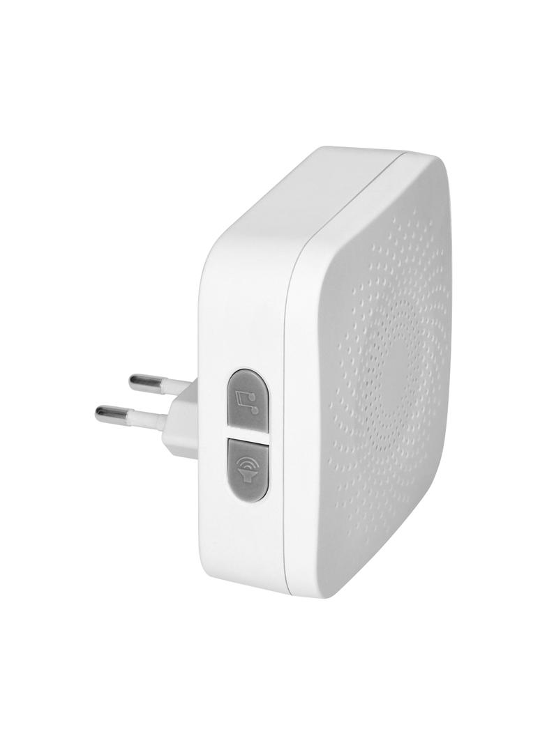 SETI AC, dzwonek bezprzewodowy, sieciowy, przycisk bezbateryjny, learning system, 32 dźwięki, 150m,