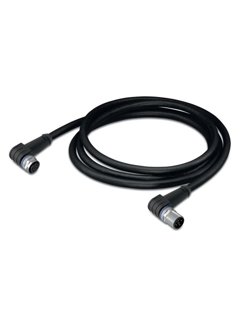 przewód do czujników/el.wykonawczych gniazdo kątowe/wtyczka kątowa M12 1m