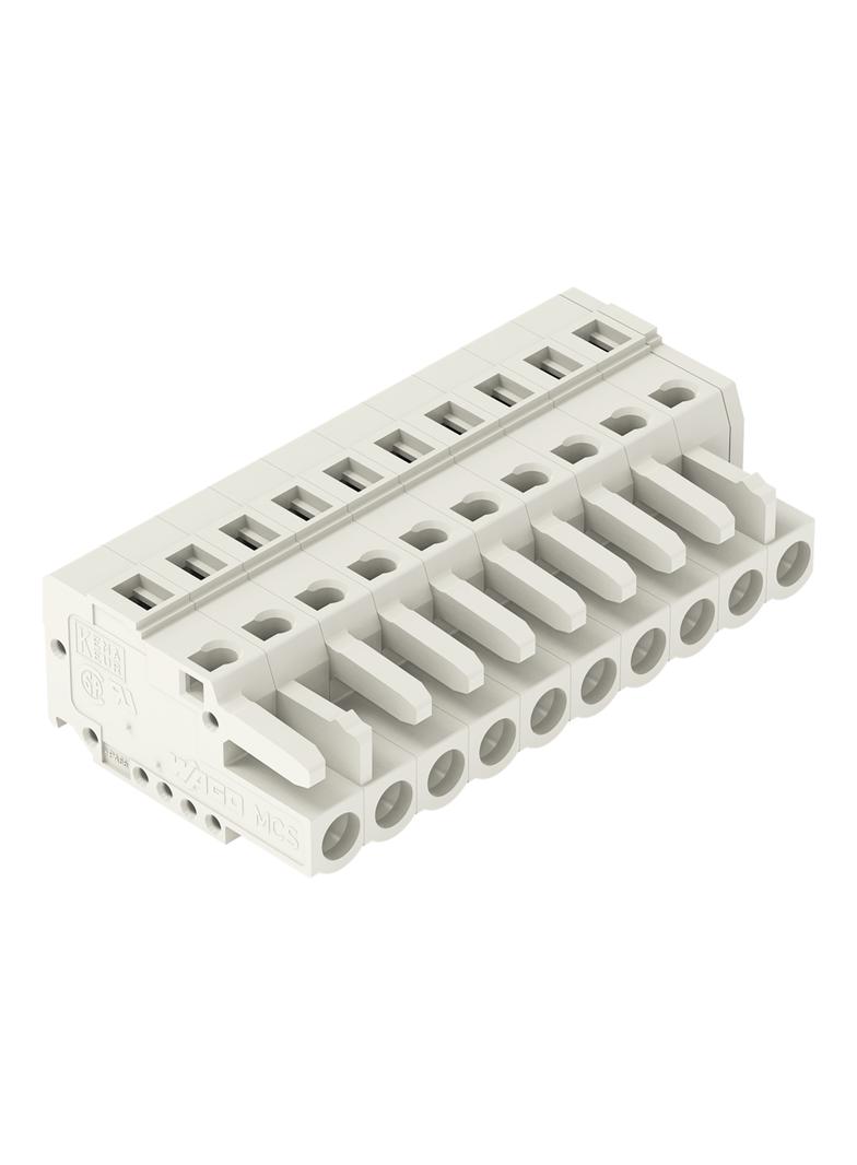 Gniazdo MCS‑MIDI Classic 10‑biegunowe jasnoszare raster 5mm 721‑110/026‑000 /50szt./ WAGO