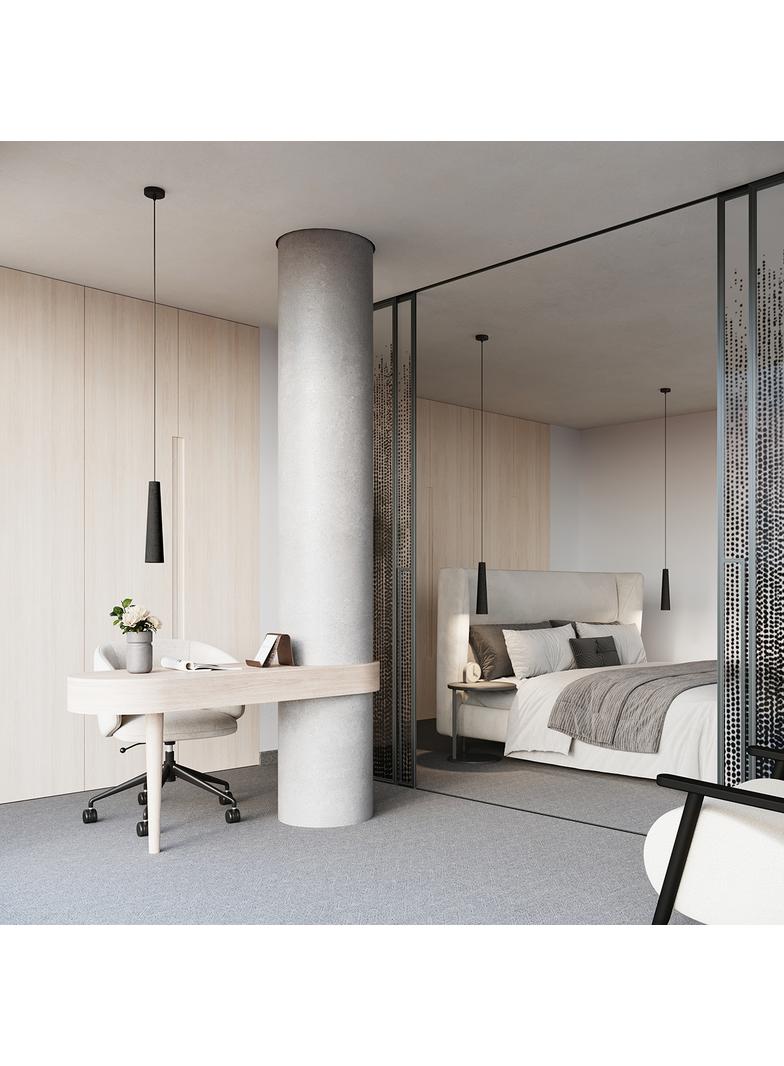 Lampa wisząca ELECTRA czarna beton