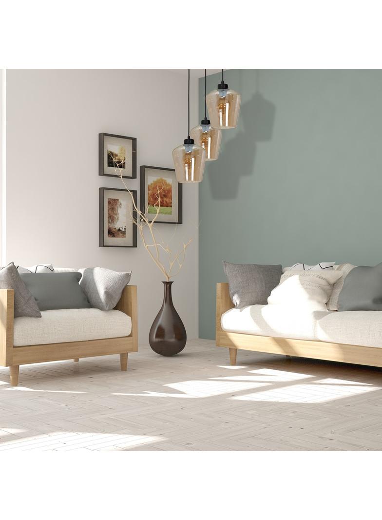 Milagro lampa wisząca Santiago Amber 3xE27 czarna MLP6613
