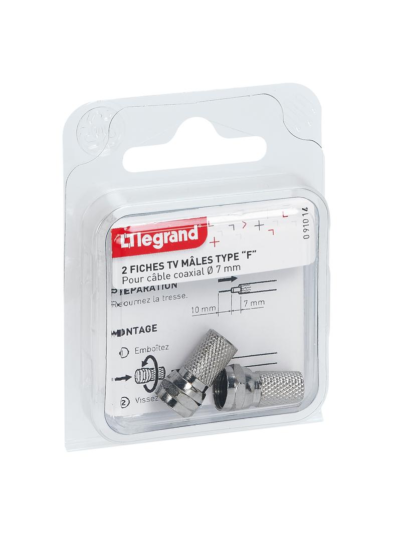 2 WTYKI ''F'' ŻEŃSKIE SKRĘCANE, Legrand