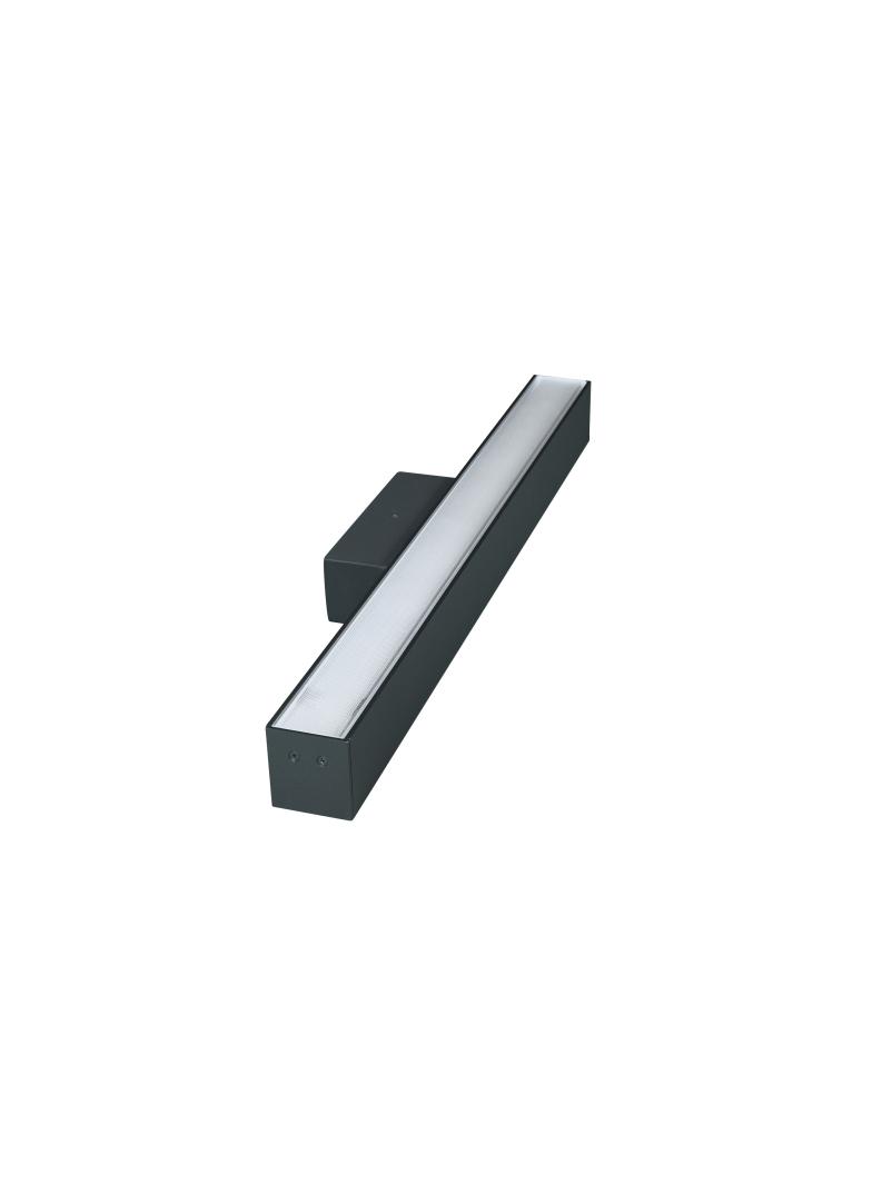 KINKIET QUALIS 56CM 15W 4000K 1800lm CZARNY KLOSZ PC MIKRO