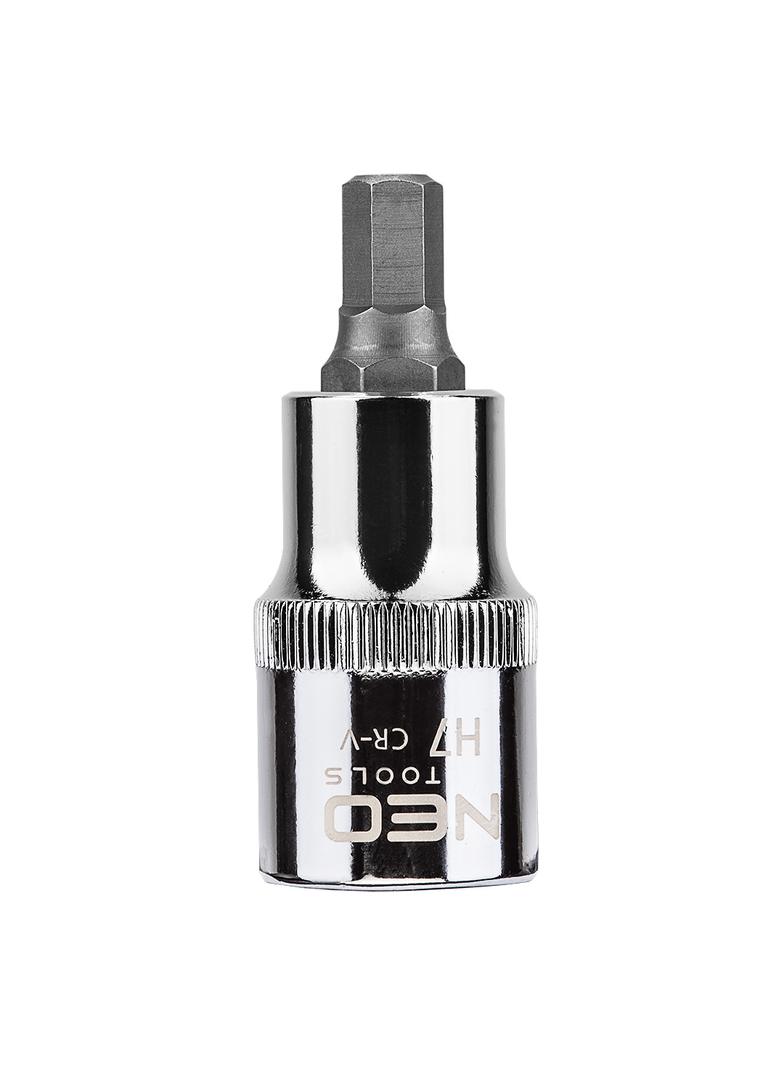 Końcówka sześciokątna na nasadce 1/2", H7 x 55 mm