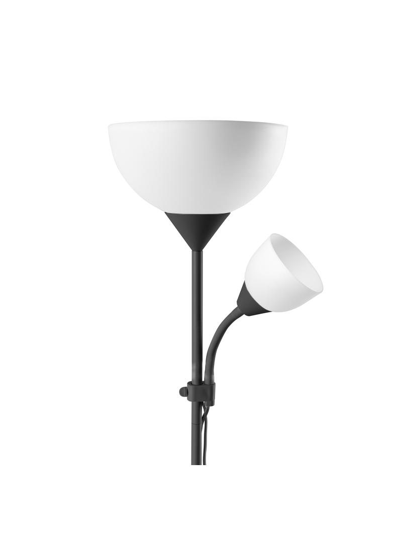 Lampa stojąca podłogowa URLAR 175 cm max 25W E27 max 25W E14 czarna LS-2/B ORNO