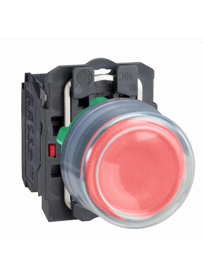 Harmony XB5 Przycisk okapturzony, czerwony, plastikowy