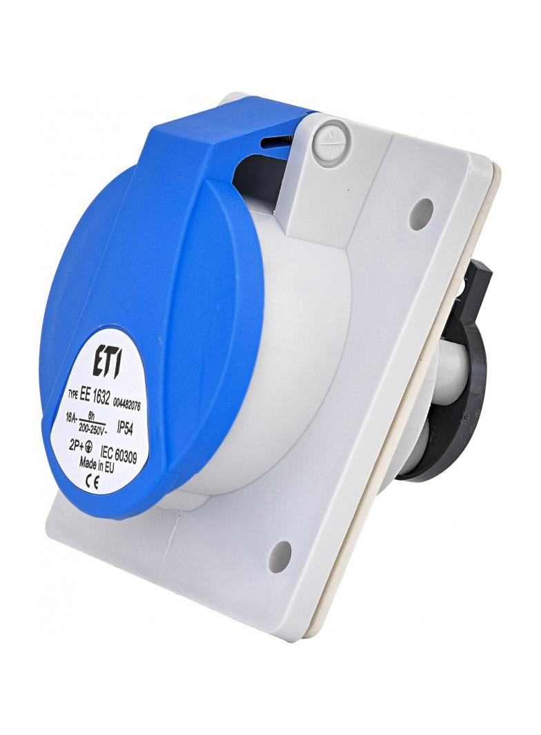 16A 230V 2P+PE Gniazdo tablicowe IP54 EE 1632 004482076 ETI