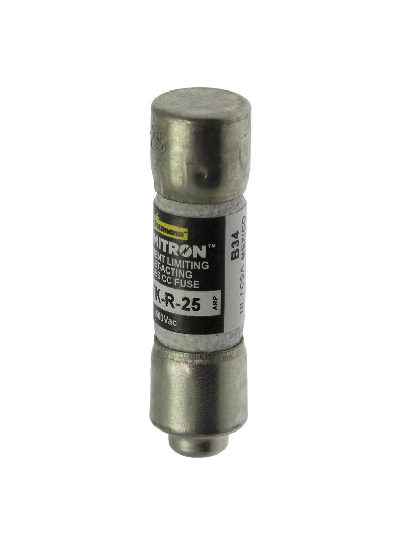 CLASS CC FAST ACTING FUSE 25A 600VAC Limitron Klasa CC KTK-R-25 EATON