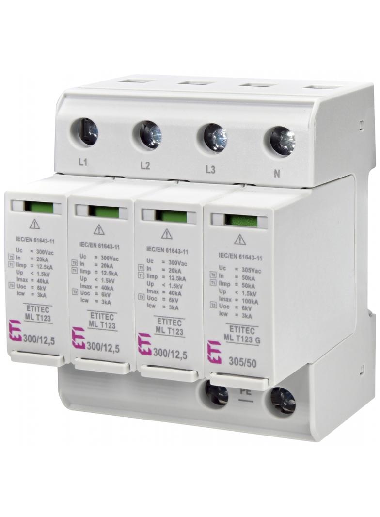 ETITEC ML T123 300/12,5 3+1 Ogranicznik przepięć T1, T2, T3 (B, C, D)