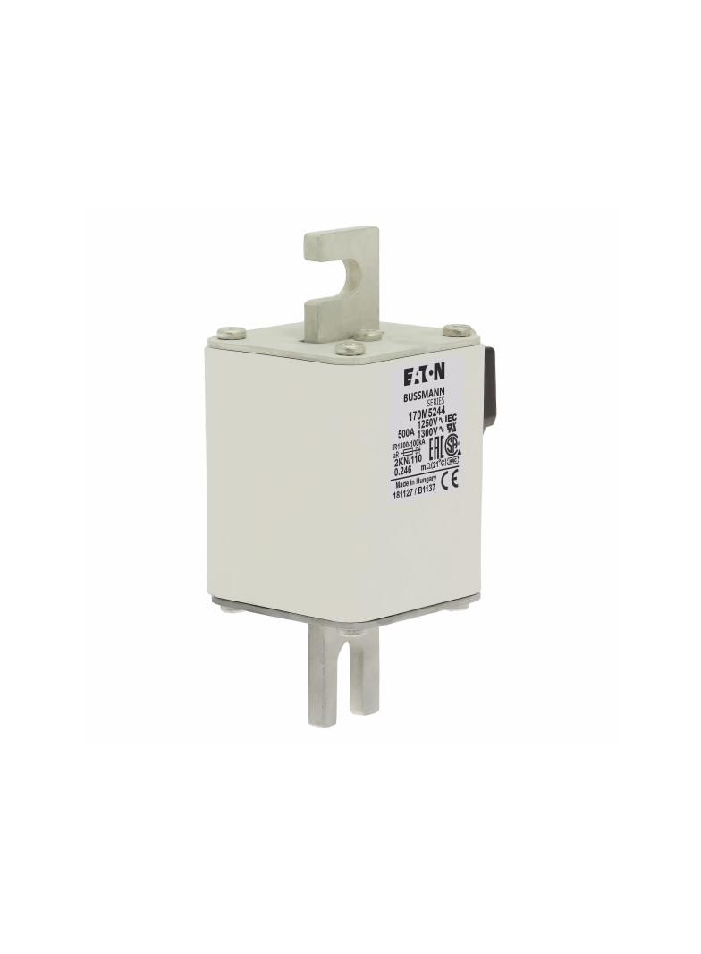 FUSE 500A 1250V 2KN/110 AR CU Wkładka szybka 500A AC 1250V rozmiar 2 61x77x138 mm aR DIN I 170M5244