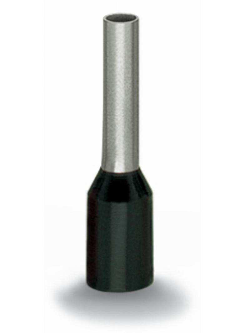 tulejka 1,5 mm2 czarna dł. 12 mm