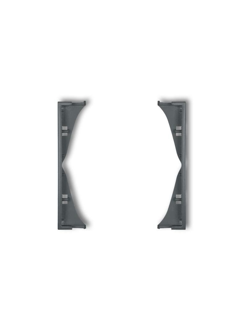 ICON Ramka pośrednia do gniazd podwójnych grafitowy mat KARLIK