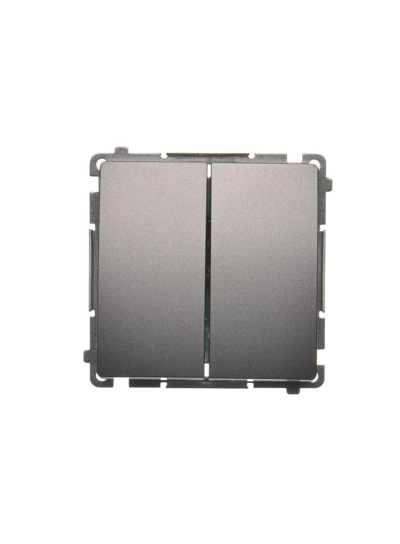 Simon Basic Łącznik świecznikowy 10A 250V szybkozłączka stal inox BMW5.01/21 KONTAKT