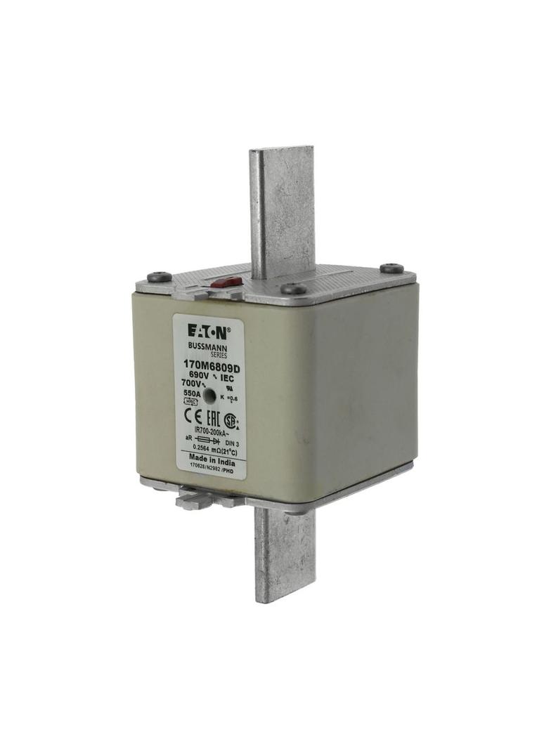 550A 690V aR DIN 3 HSDNH FUSE Wkładka szybka 550A AC 690V DIN 3 aR DIN IEC podwójny wskaźni 170M6809