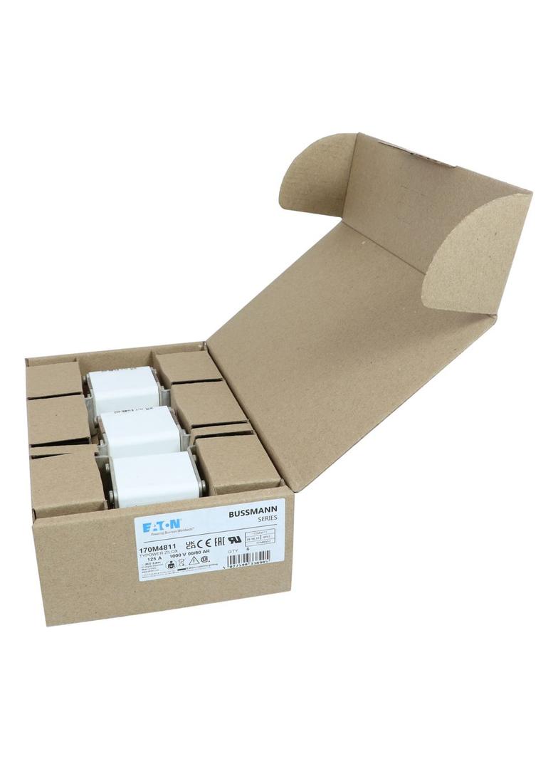 125A 1000V 00/80 aR INDICATOR FUSE Wkładka szybka 125A AC 1000V rozmiar 00 30x47x98 mm aR D 170M4811