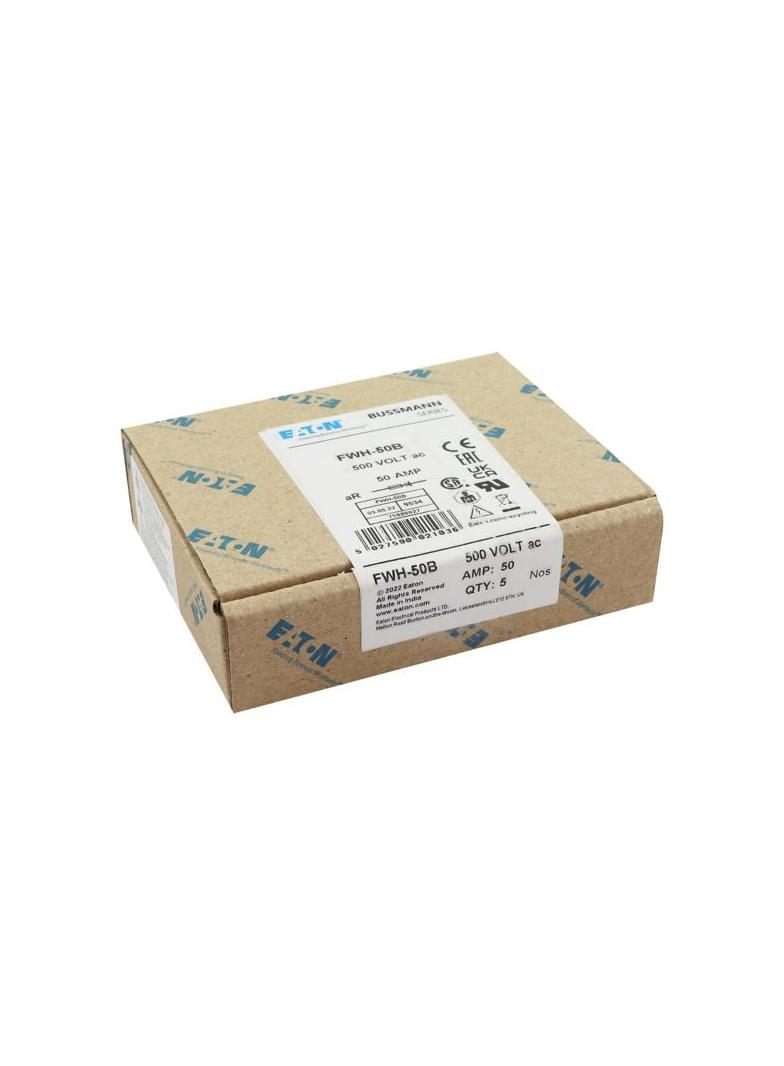 50A 500V AC HIGH SPEED FUSE Wkładka szybka 50A AC 500V DC 500V 21x81 mm UL FWH-50B EATON