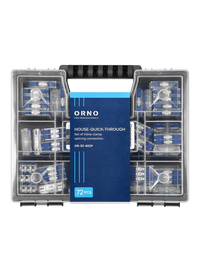Zestaw złączek przelotowych HOUSE-QUICK-THROUGH, 72 szt.