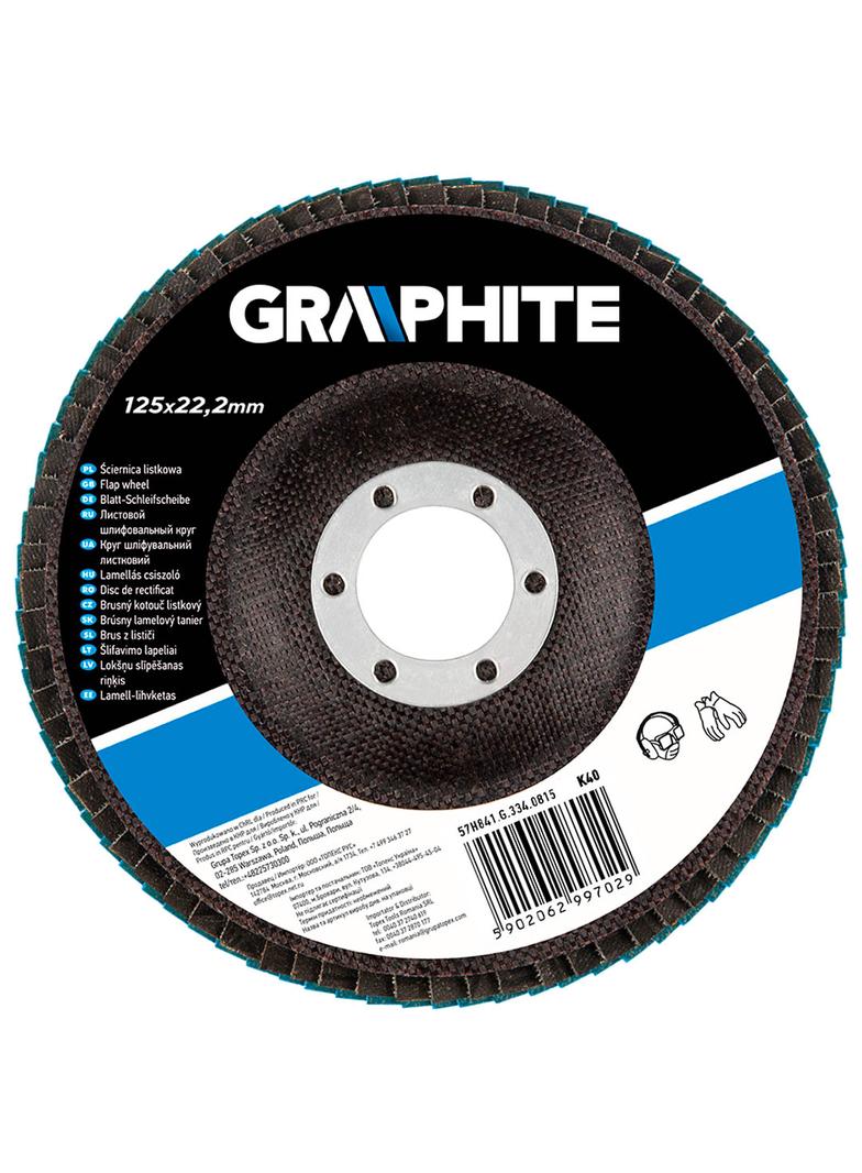 Ściernica listkowa 125 x 22.2 mm, K40, cyrkonowa