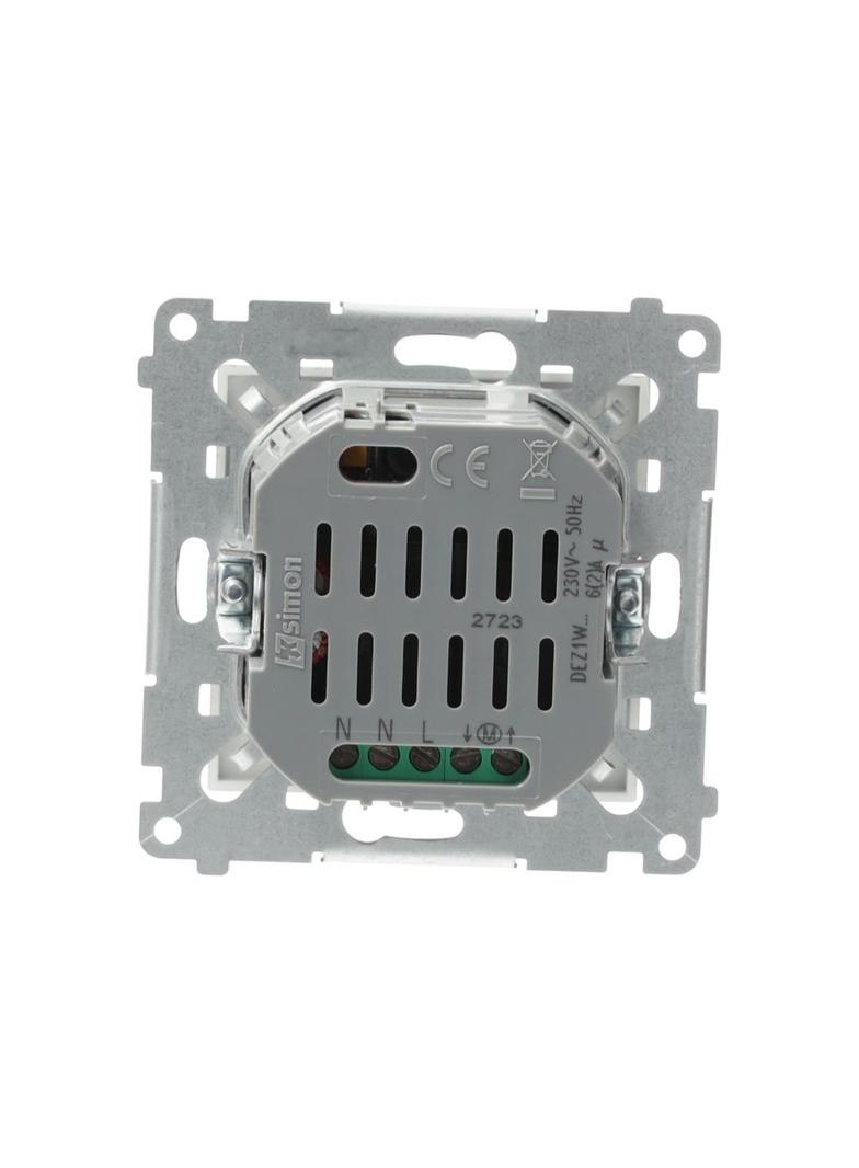 Simon 54 GO Sterownik przyciskowy do obsługi rolety żaluzji markizy firany sterowany smartfonem [WiFi] 2x5A 230V srebrny mat DEZ1W.01/43 KONTAKT