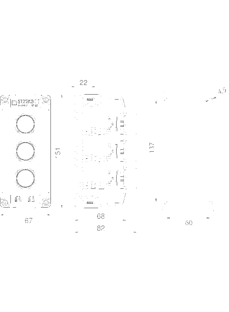 KASETA KOMPLETNA 3-OTW. ST22K3/01-1