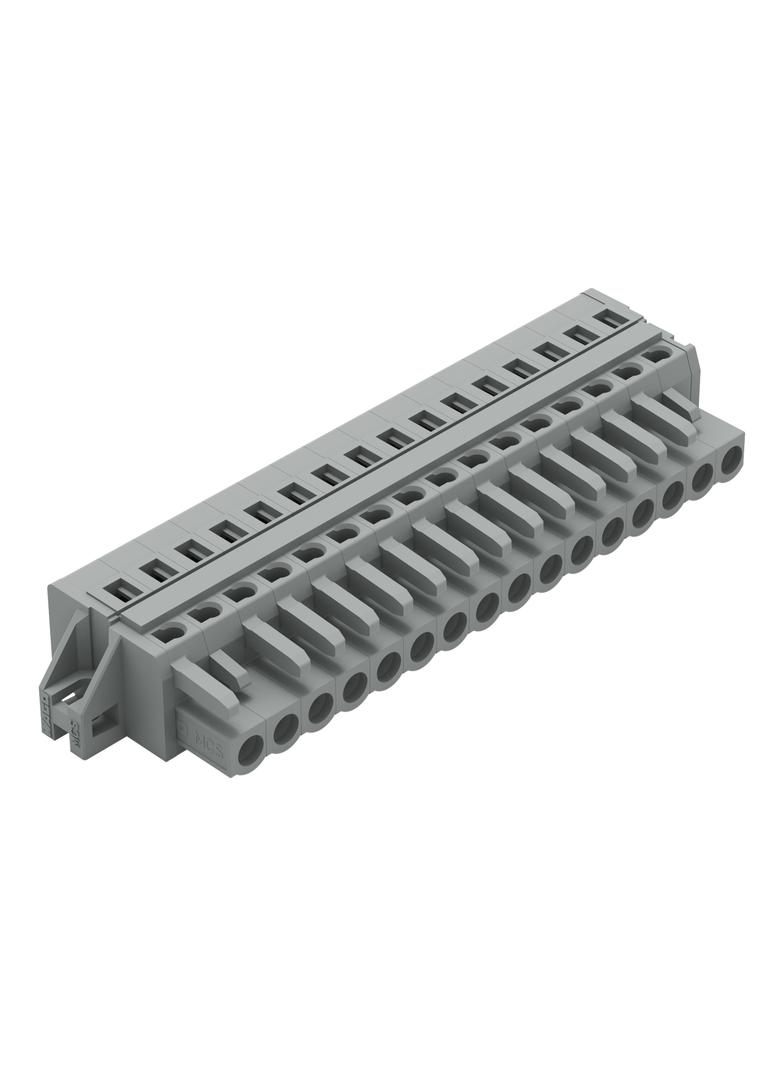 Gniazdo MCS‑MIDI Classic 16‑biegunowe szare raster 5mm 231‑116/027‑000 /10szt./ WAGO