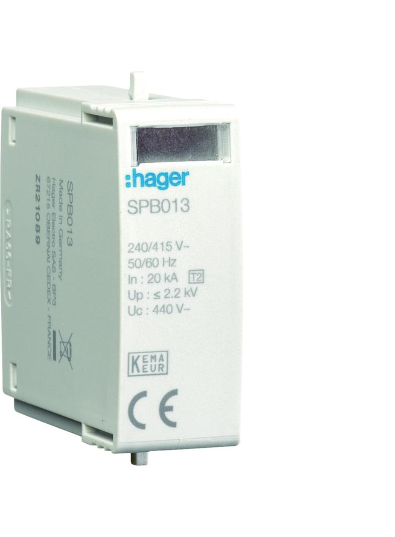 SPD Moduł T2 MOV 1P sieć IT In=20kA Up?2,2kV Uc=440V In=20kA Imax=40kA