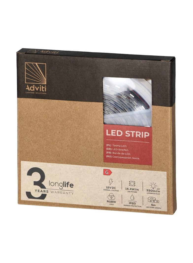 Taśma LED 12V Samsung chipset 5050 60L/m 14,4W/m IP20 RGBW 5m