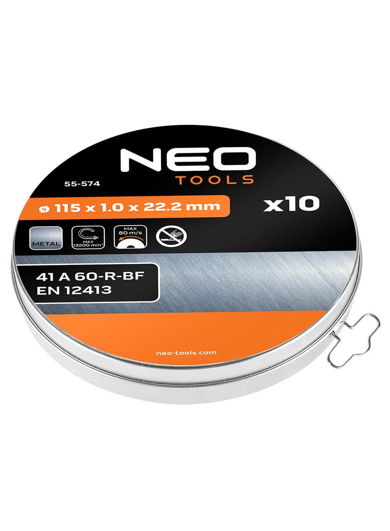 Tarcza tnąca do metalu 115 x 1.0 x 22.2 mm, 41 A60-T-BF, 10 szt.